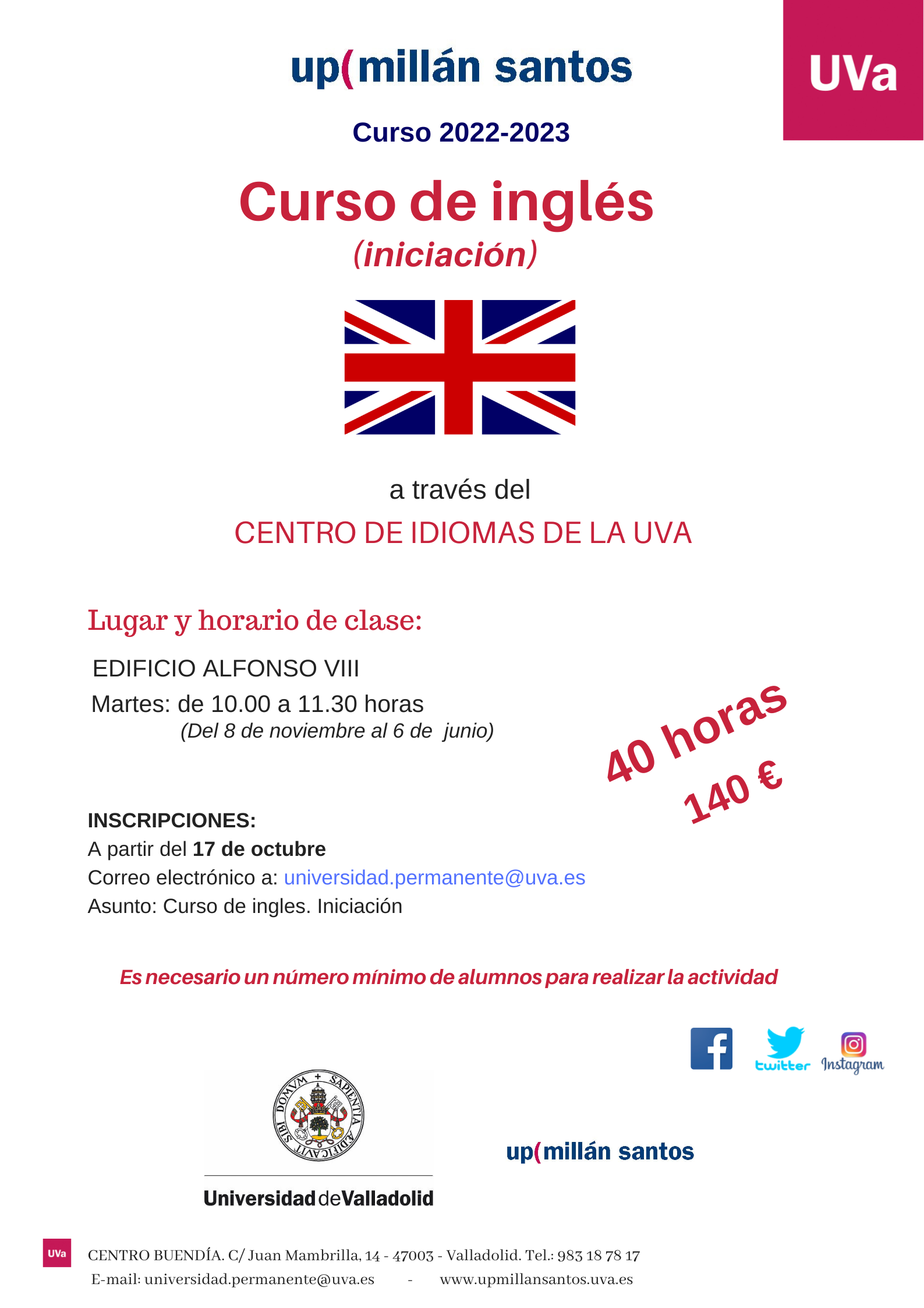 Curso de inglés de iniciación